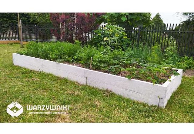 Skrzynia na warzywa Ekspozycja pod kwiaty Donice betonowe do ogrodu