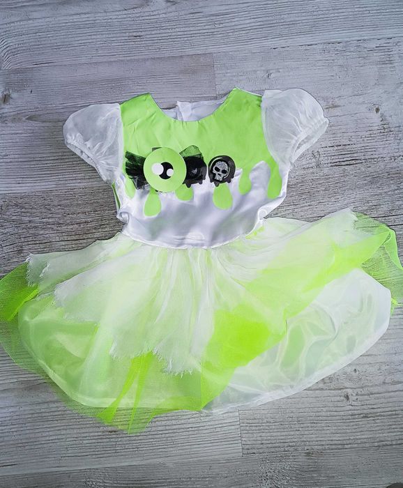 BOO duszek Halloween sukienka 2-3Y