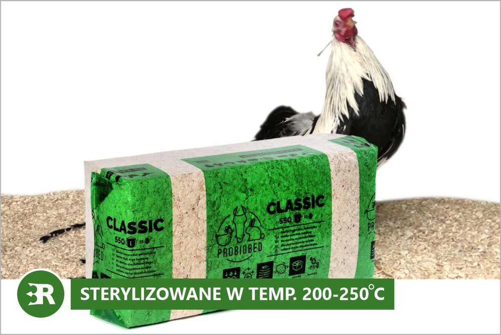 Odpylone, bezzapachowe trociny dla drobiu - 15 kg, 550 litrów