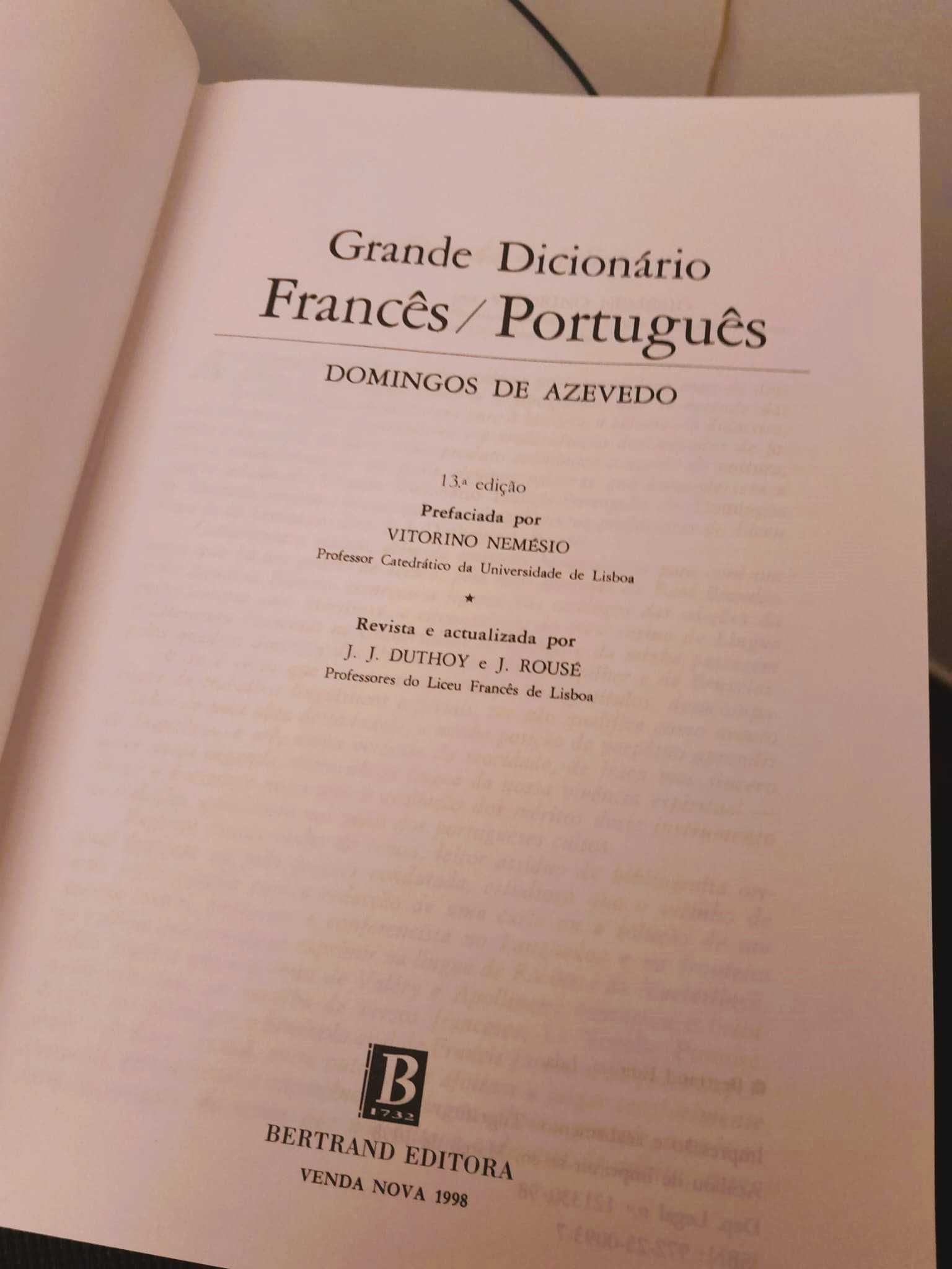 Grande Dicionário Português-Francês -- Francês-Português