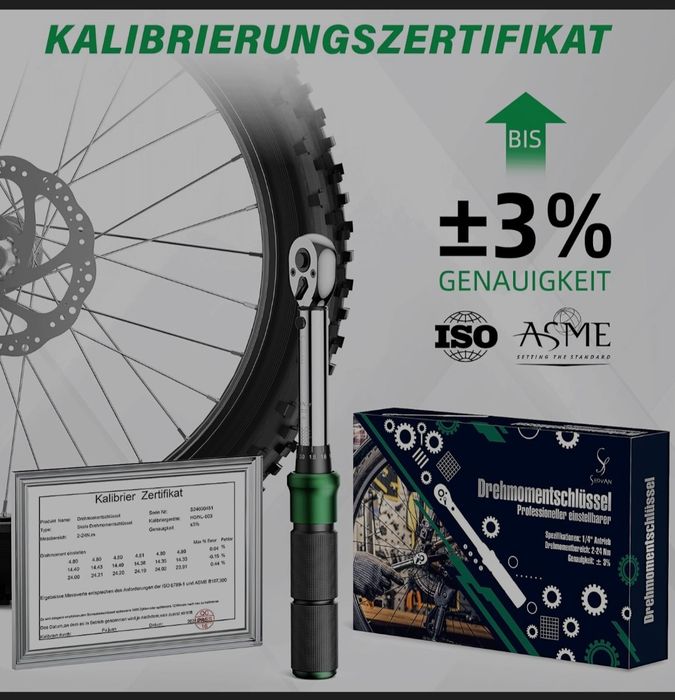 Динамометричний ключ з набором torx, шестигранник, і  біти викрутки