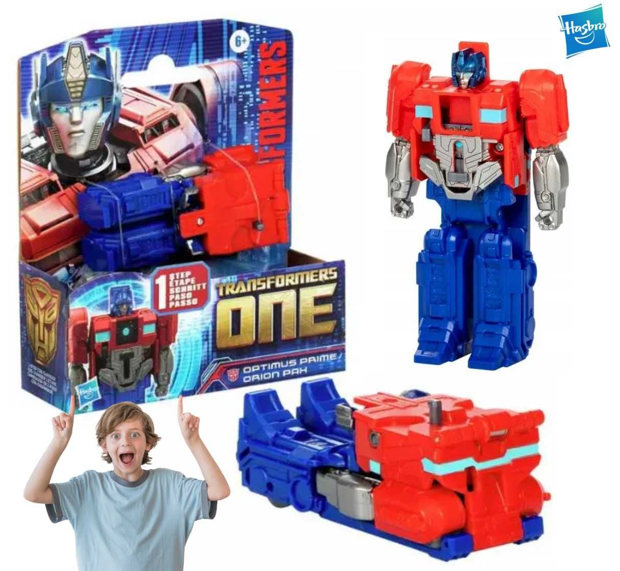 TRANSFORMERS One Figurka Optimus Prime Ciężarówka robot Hasbro prezent