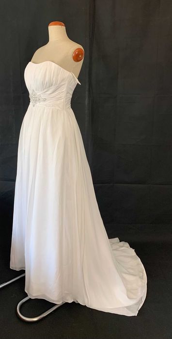 Nowa suknia ślubna zwiewna i prosta 38 M cywilny poprawiny zapasowa