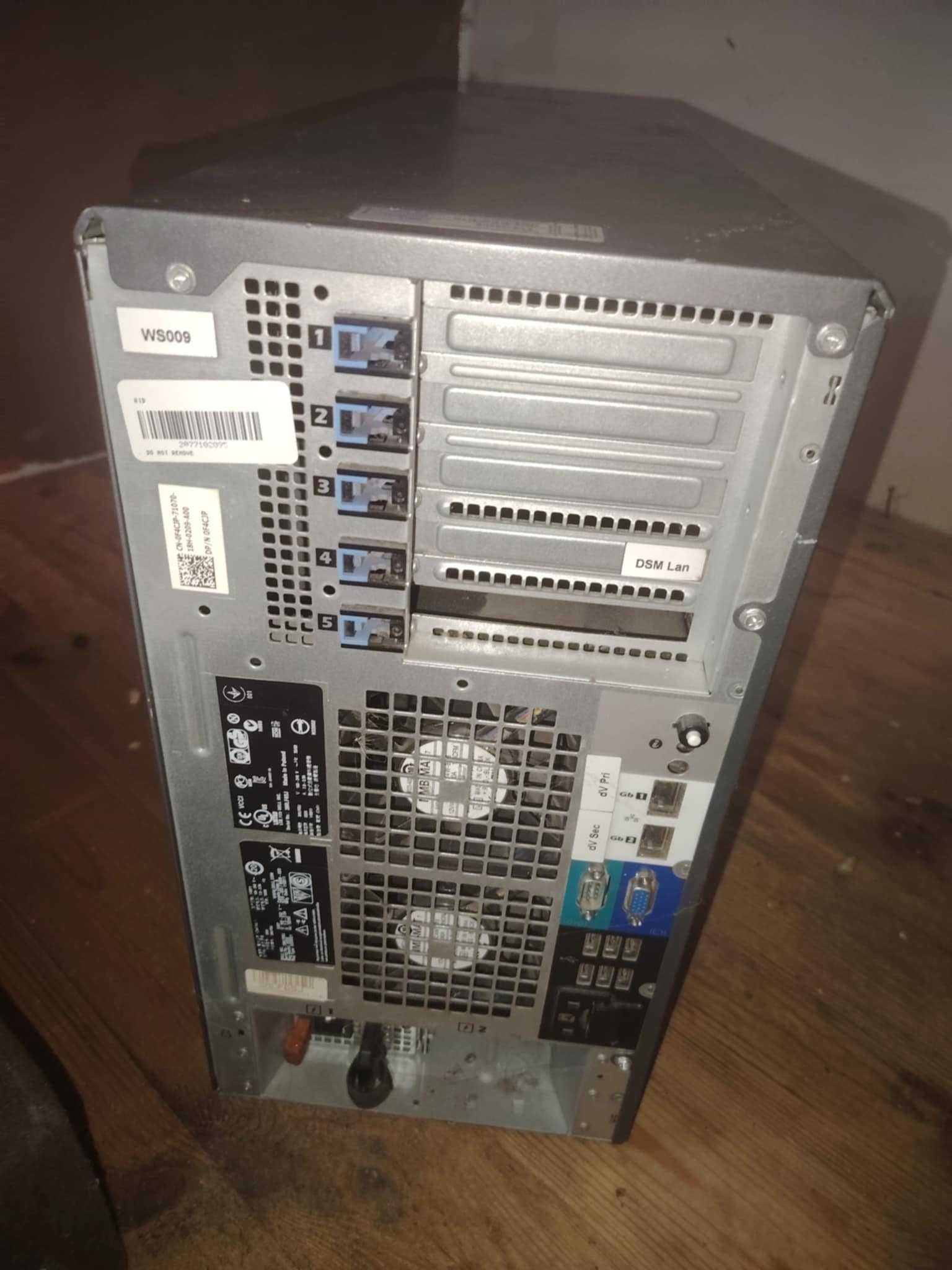 Serwer Dell T610 2x QC 2,4GHZ 16gb 8x 3,5 SAS/SATA