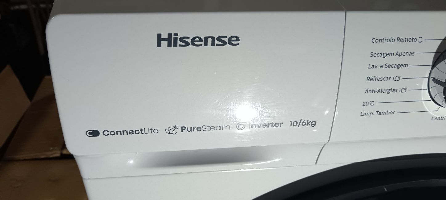 Máquina de lavar e secar roupa Hisense