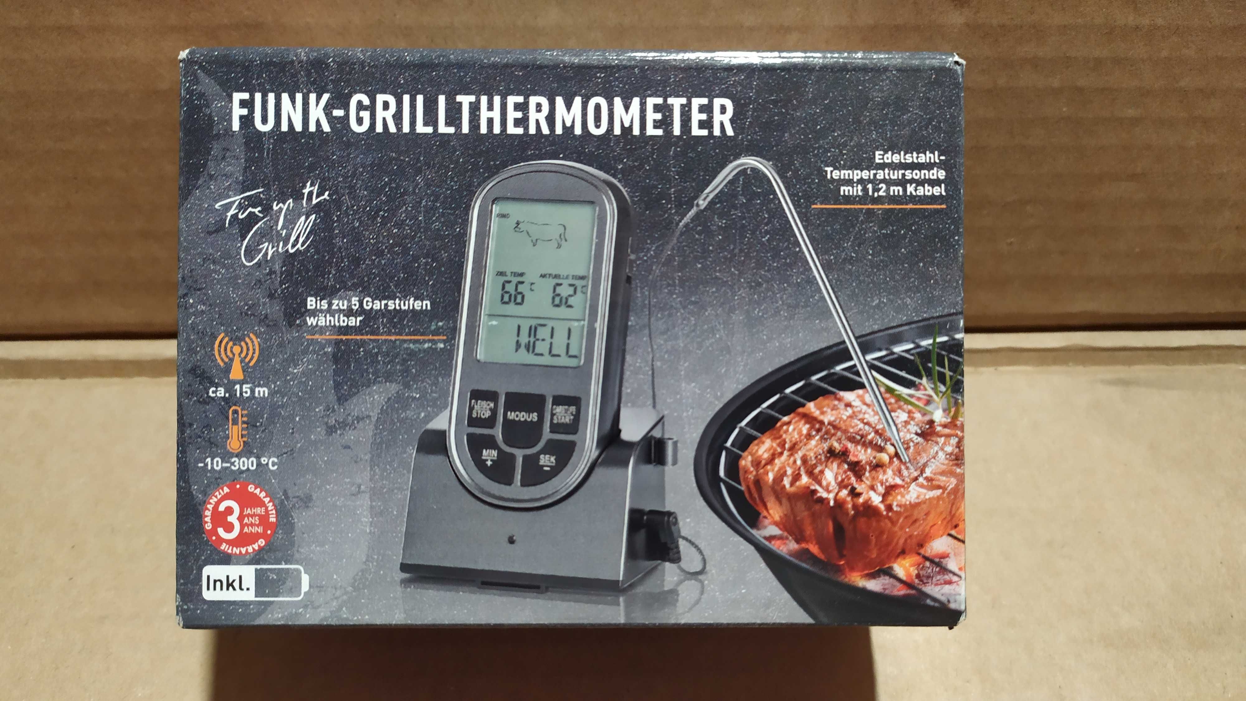 Термометр для гриля, електронний термометр із датчиком grill meister