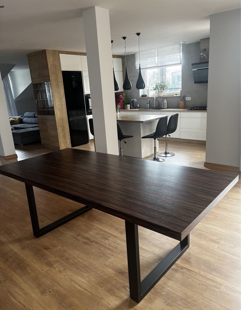 Duży stół do jadalni/salonu typu loft, 218x98