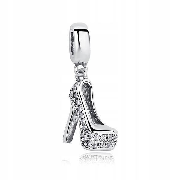 CHARMS do Pandora ZAWIESZKA szpilka BUT bucik GLAMOUR srebro