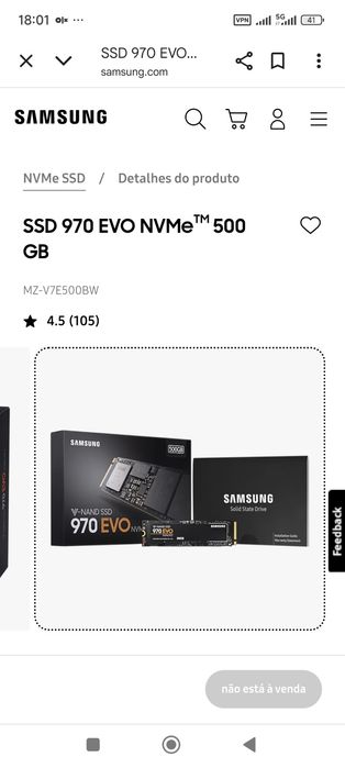Disco SSD M2 Samsung
