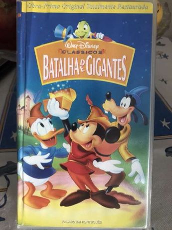 VHS Disney batalha de gigantes