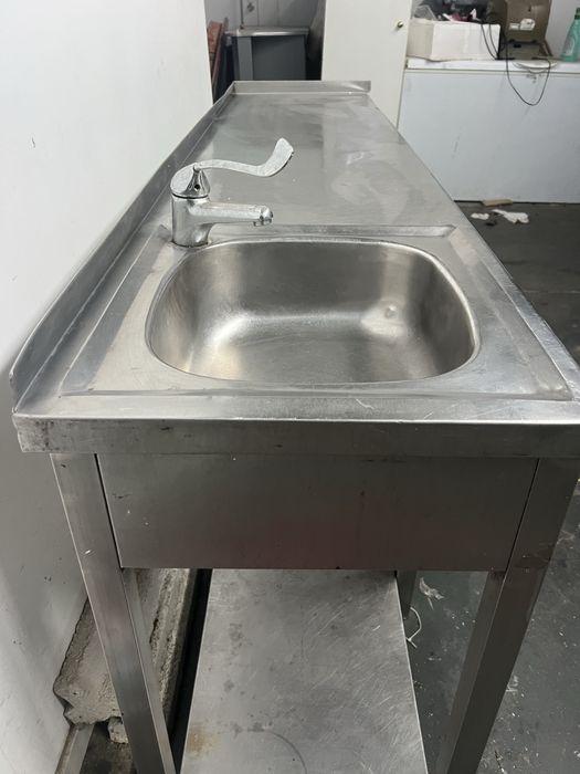 Bancada/lavatório inox