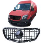 Grelha Panamericana preta brilhante Mercedes Sprinter W906 de 13 a 18