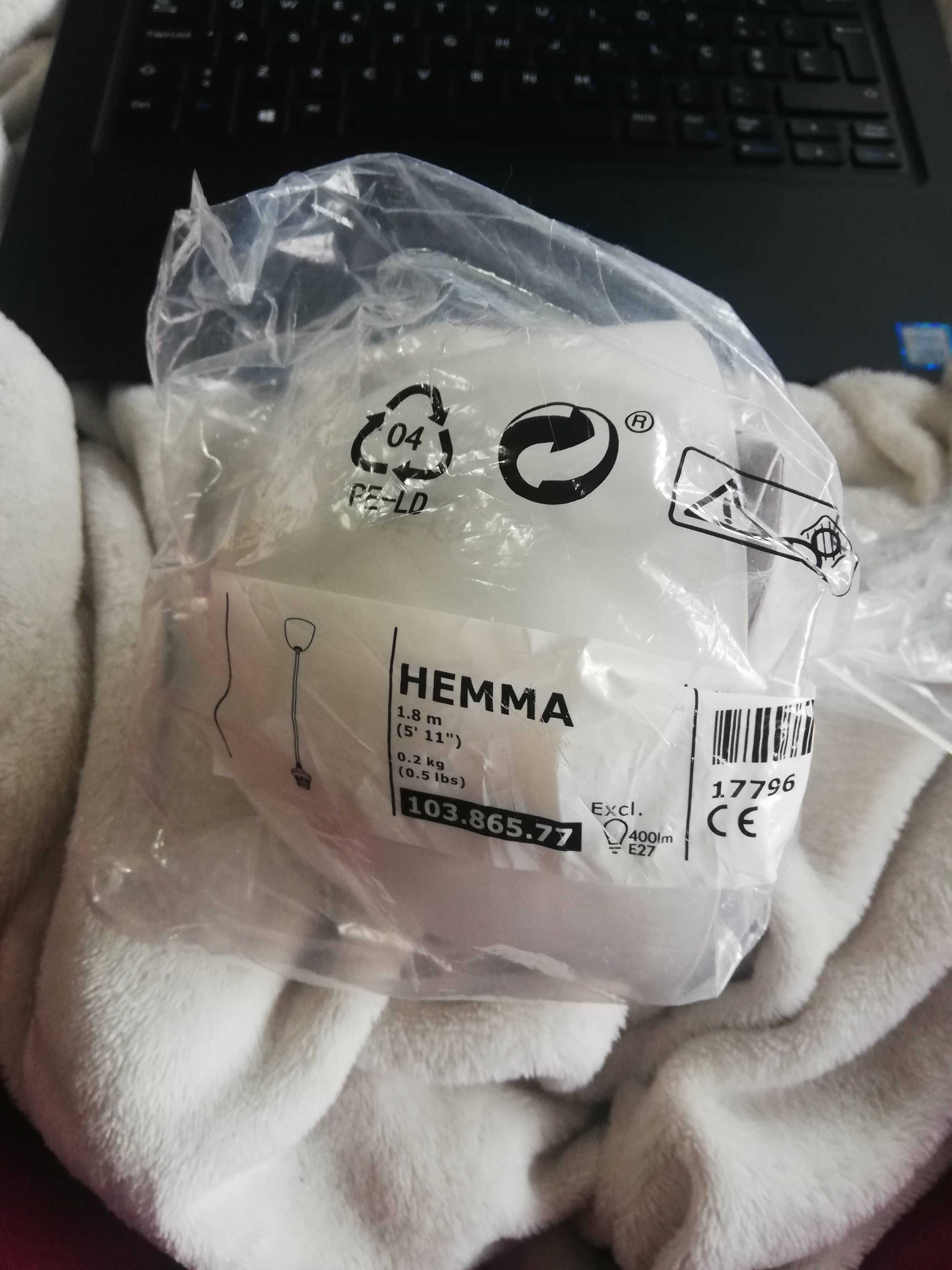 IKEA HEMMA Conjunto de cabos para candeeiro