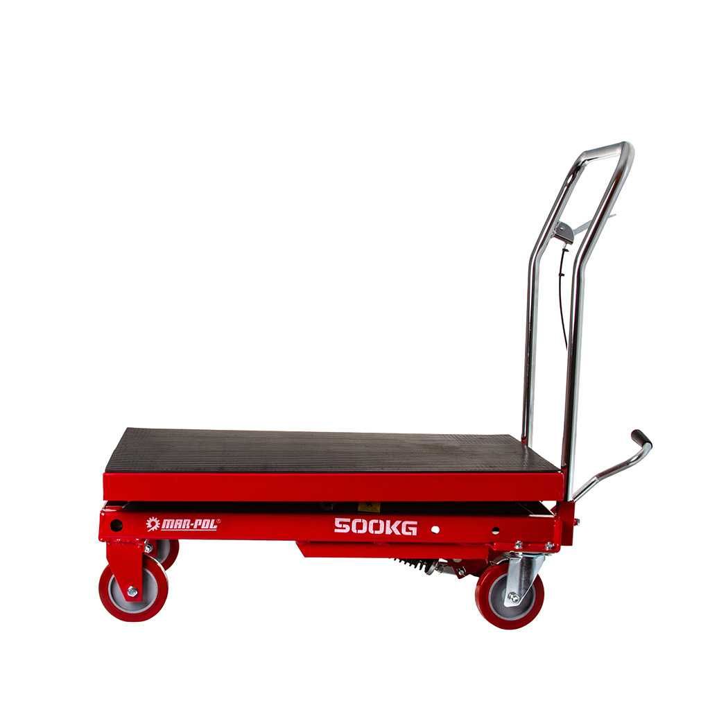 Wózek nożycowy platformowy mobilny stół hydrauliczny 80X50CM 500KG