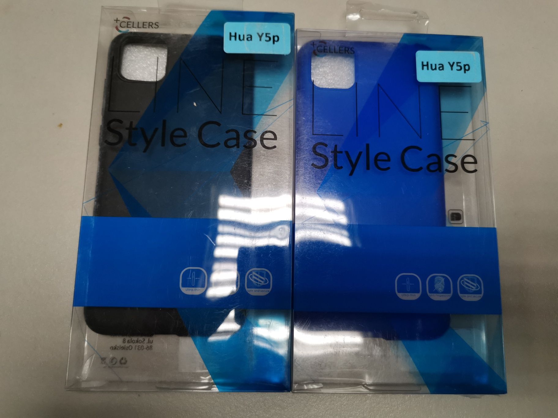 Komplet 2 sztuk etui pokrowiec case plecki do Huawei Y5P