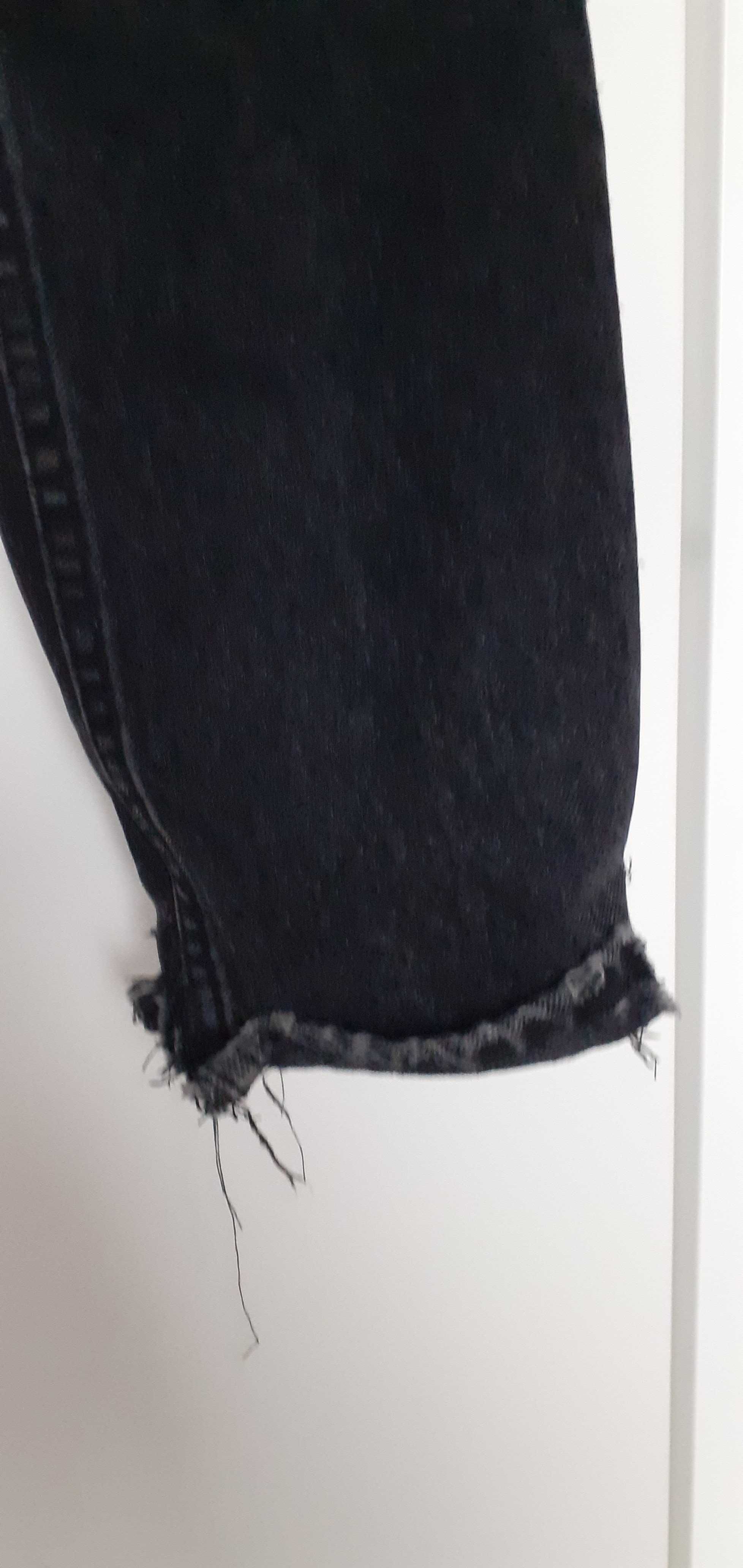 Spodnie czarne ,jeans ZARA ,rozmiar 34