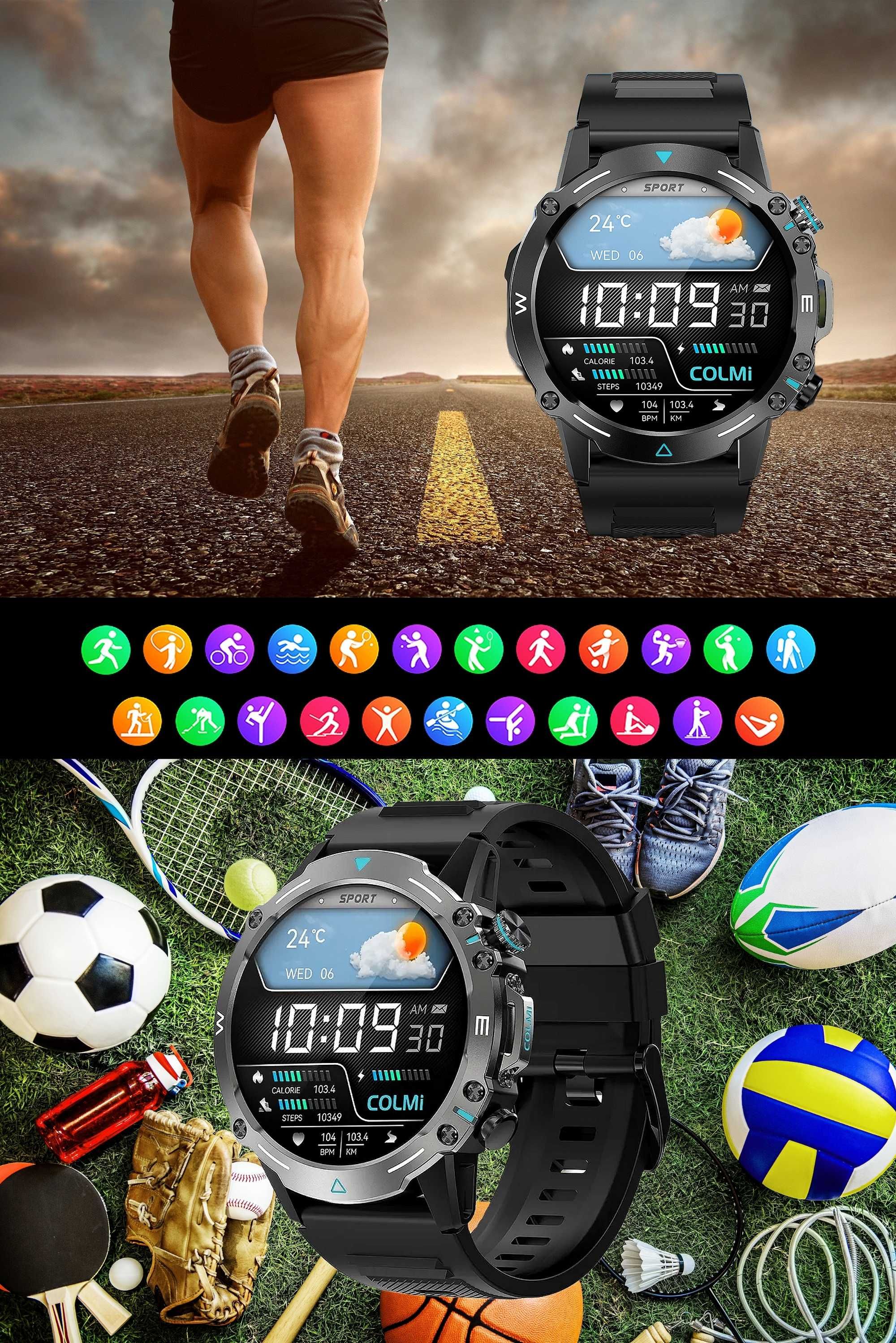 Smartwatch Colmi Super Amoled 466 x 466 Wytrzymały Multifunkcyjny