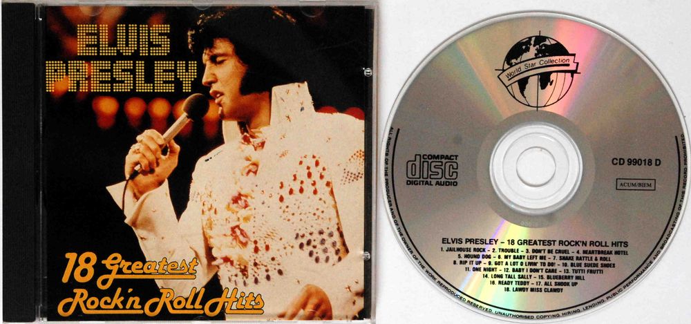 (CD) Elvis Presley - 18 Greatest Rock'n Roll Hits