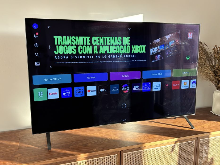TV LG 55” OLED - garantia até abril de 2026