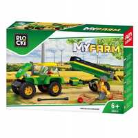 Klocki Blocki Myfarm Traktor Z Przyczepą, Icom