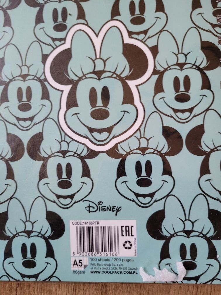 Minnie Mouse zeszyty portfel maskotki TY