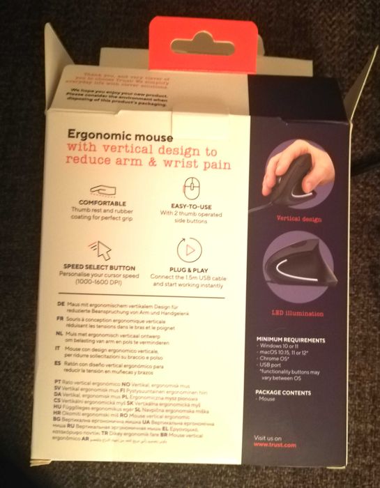 Trust - rato vertical ergonómico (art. NOVO)