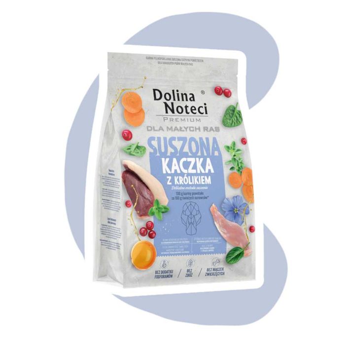 Dolina Noteci Premium Małe Suszona Kaczka z królikiem 3kg małe rasy