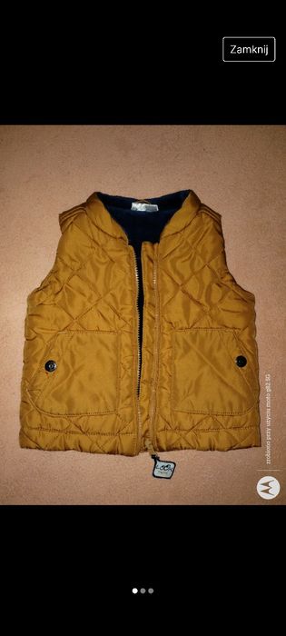 Bezrękawnik kamizelka dla chłopca Rozmiar 68
