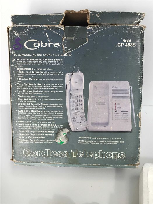 Telefone sem Fios Cobra CP-483S Vintage