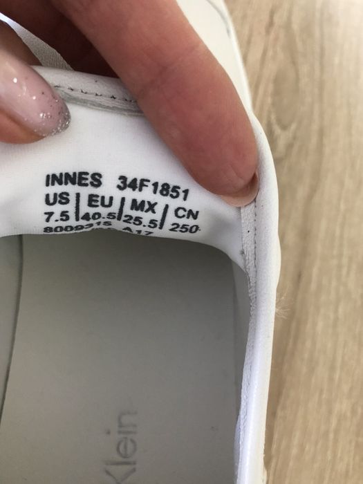 Новые кожаные слипоны, кеды Calvin Klein размер 7,5