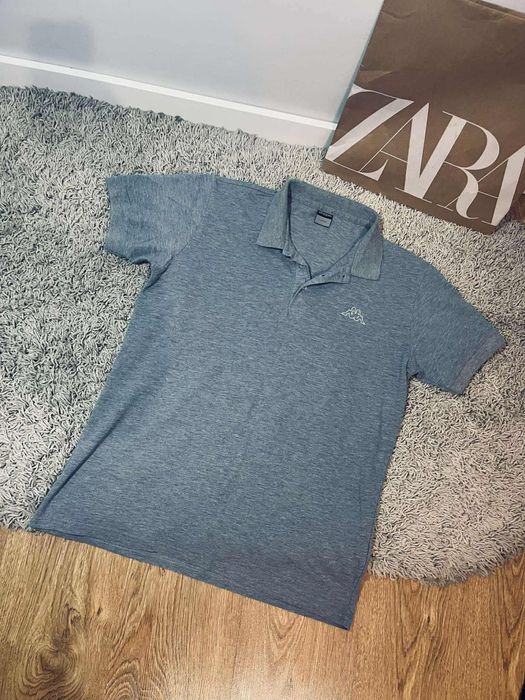 Kappa L bluzka Polo męska t-shirt szary podkoszulek