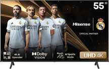 HIT Telewizor LED 55 Hisense  4K UHD Smart TV Netflix Disney NOWY!