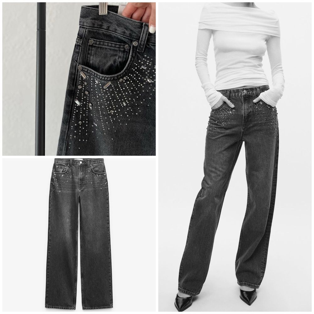 Джинсы 36 S Zara 40 M L джинси брюки штаны