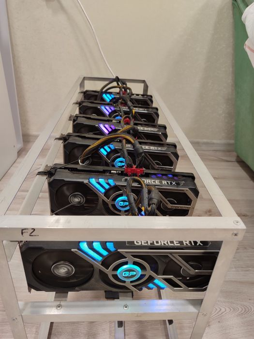 Продам готову майнинг ферму 6 карт 3070TI
