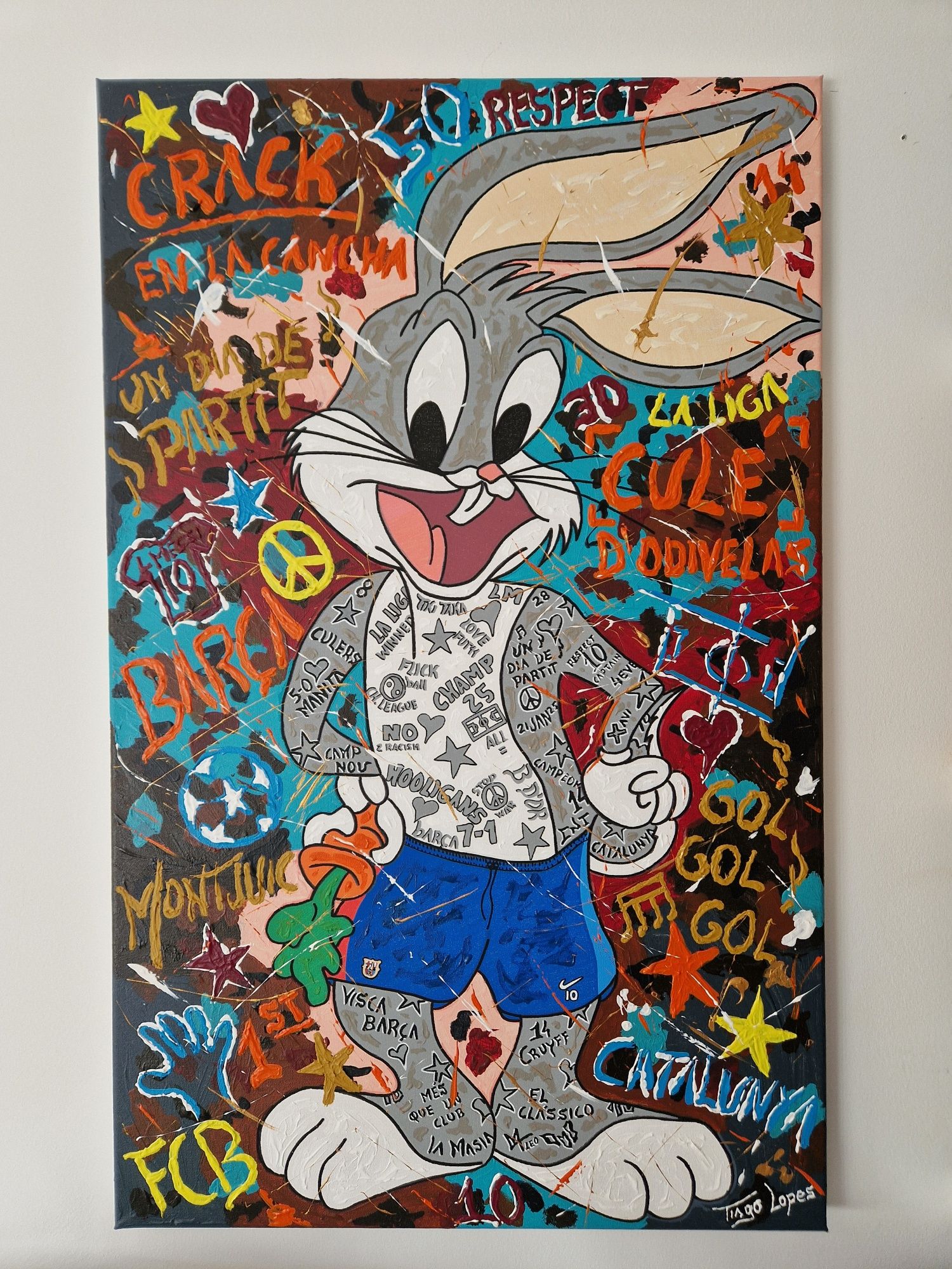 Quadro Pop-Art Bugs Bunny Soccer 2025-18
