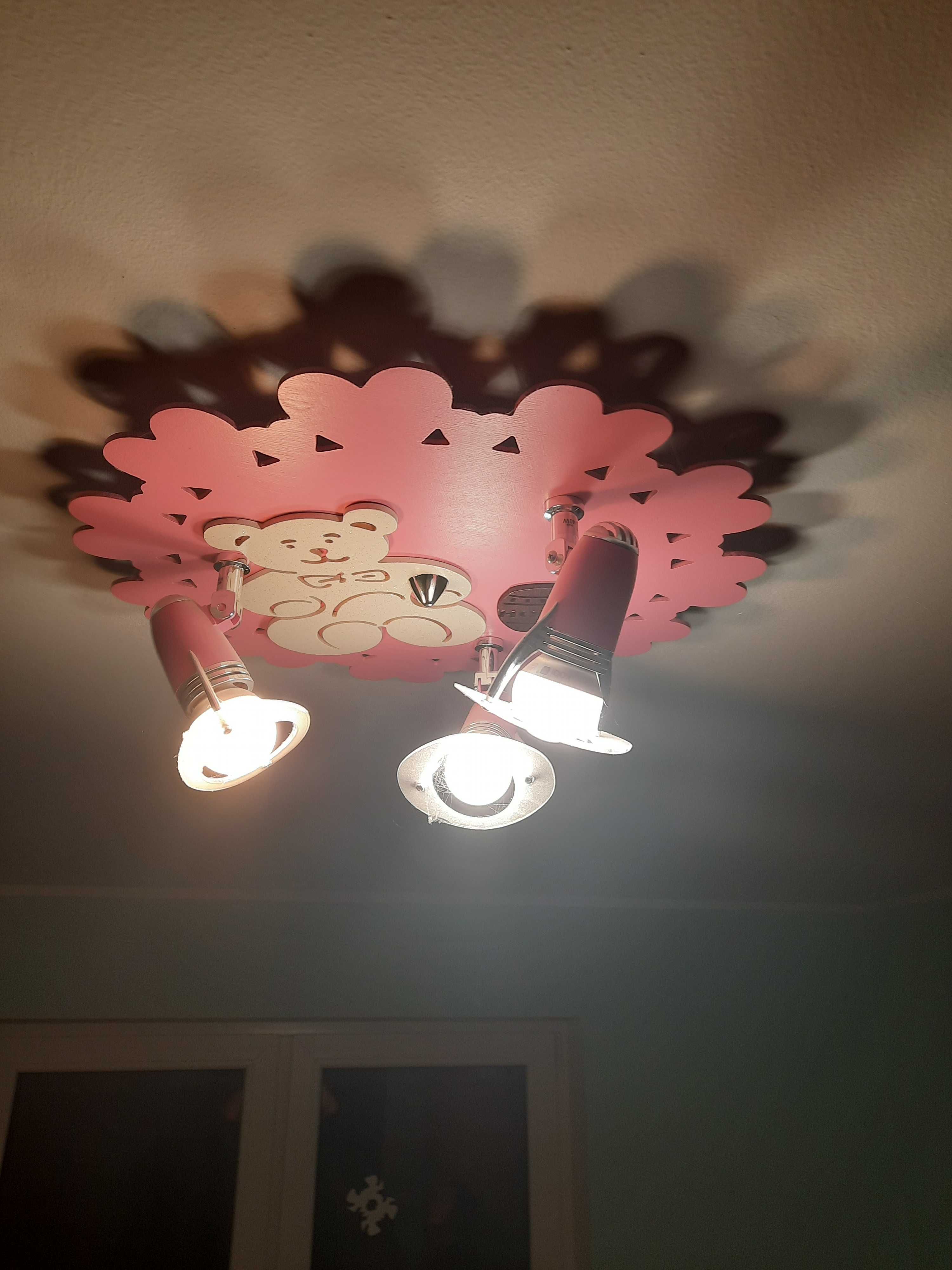 lampa sufitowa do pokoju dziewczynki