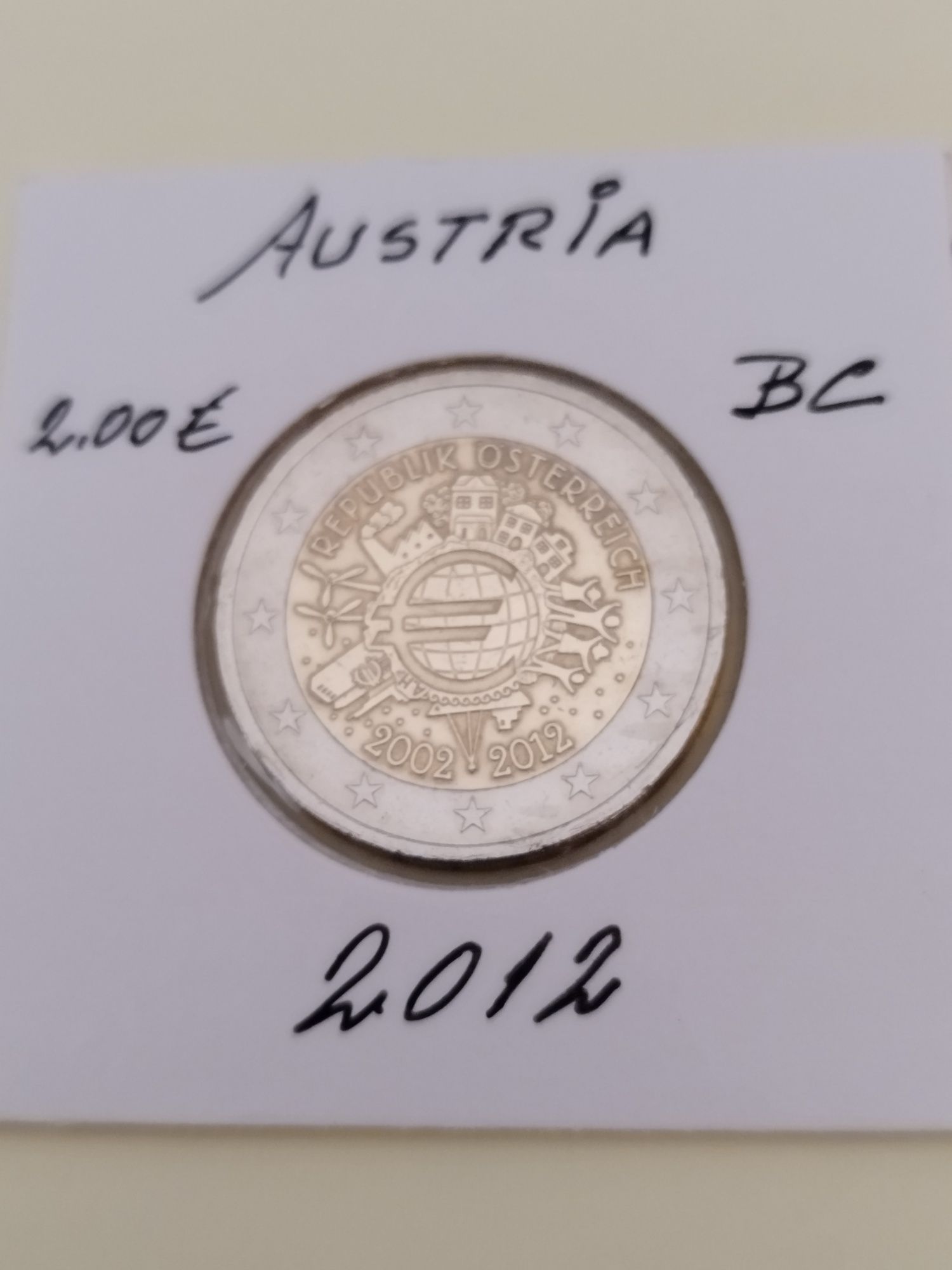 ÁUSTRIA moeda 2,00 de 2012