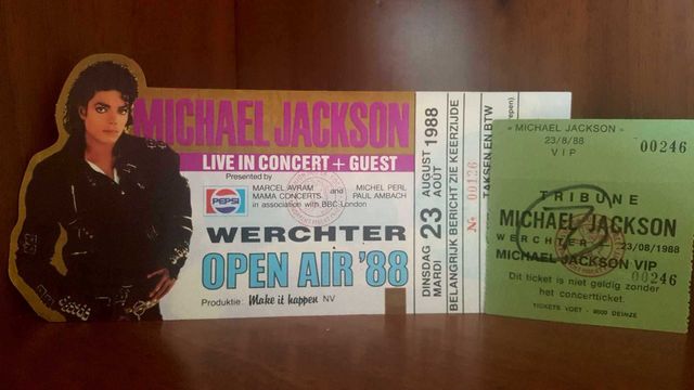 Michael Jackson - zestaw biletów na koncert, trasa Bad - ORYGINAŁY!