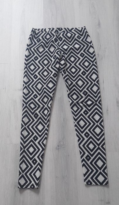 Legginsy biało czarne S/M/L