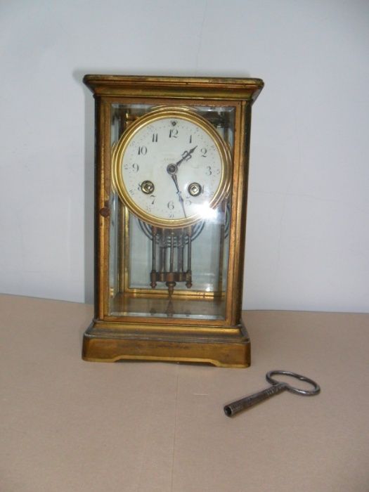 Relógio século 19, pêndulo de mercúrio