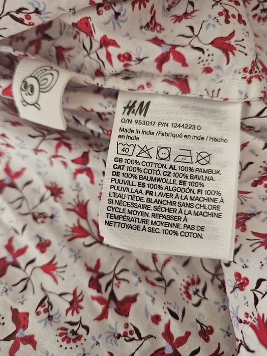 Bawełniana sukienka hm 128