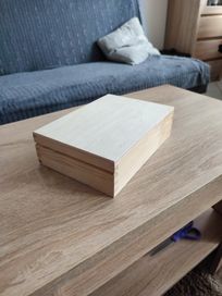 Drewniane pudełko 21x14x5.5 cm decoupage