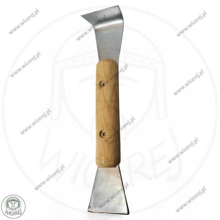 Dłuto Pasieczne Nierdzewne Dwustronne Dłutko z drewnianym uchwytem