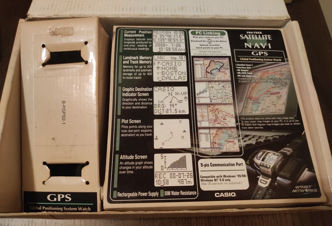 Casio PRT-1, 1° relógio GPS