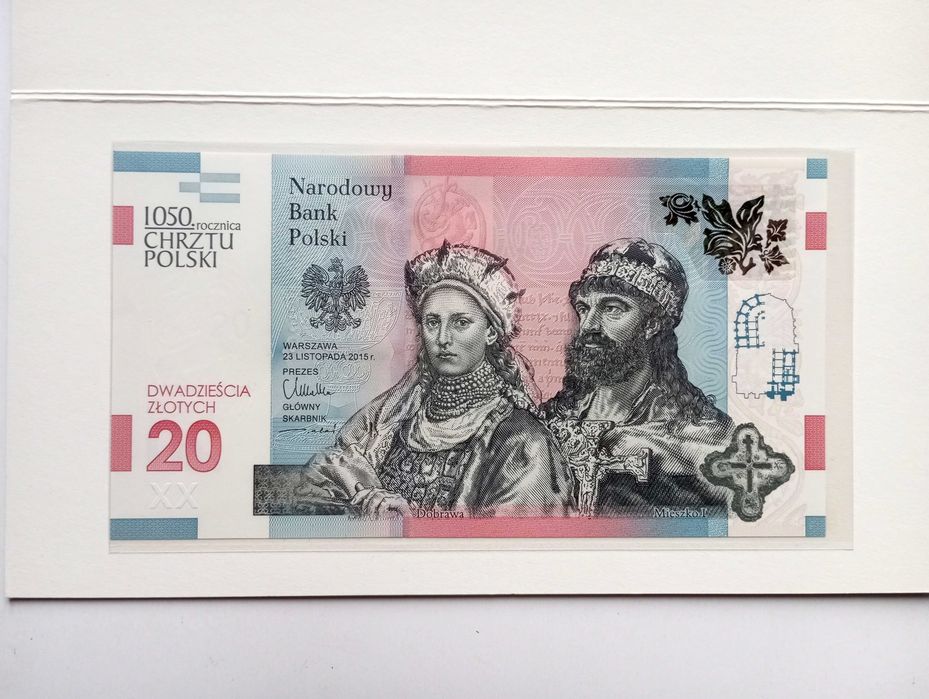 20 zł 2015  - 1050 rocznica Chrztu Polski -  st. UNC
