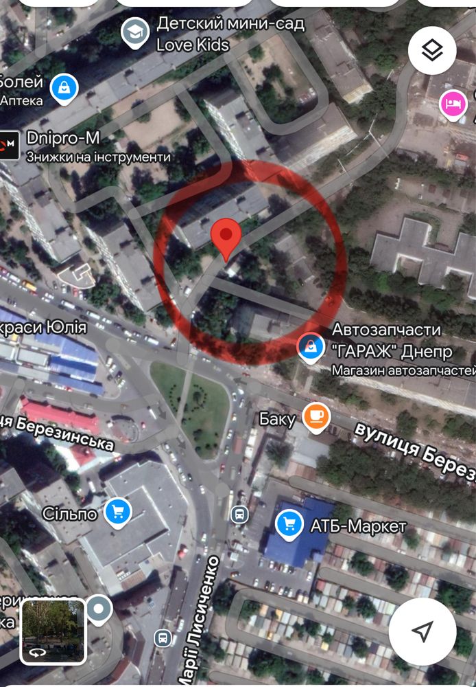 Аренда 20м ж/м Березинка