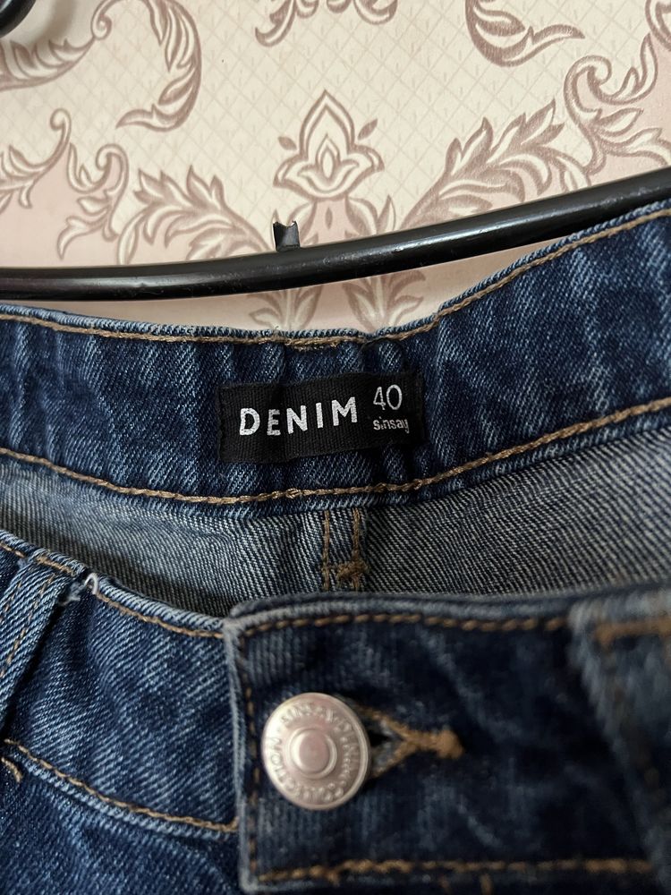Темно сині джинси Denim з високою посадкою