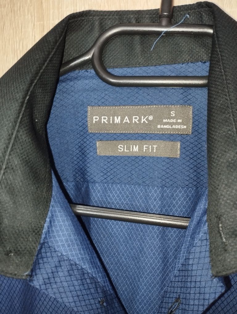 Nowa Koszula Męska Primark Slim Fit / Rozmiar S / 100% Bawełna