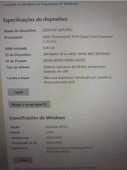 Torre PC 120 SSD + 320 HD Especificações nas fotos. Ler com a atenção