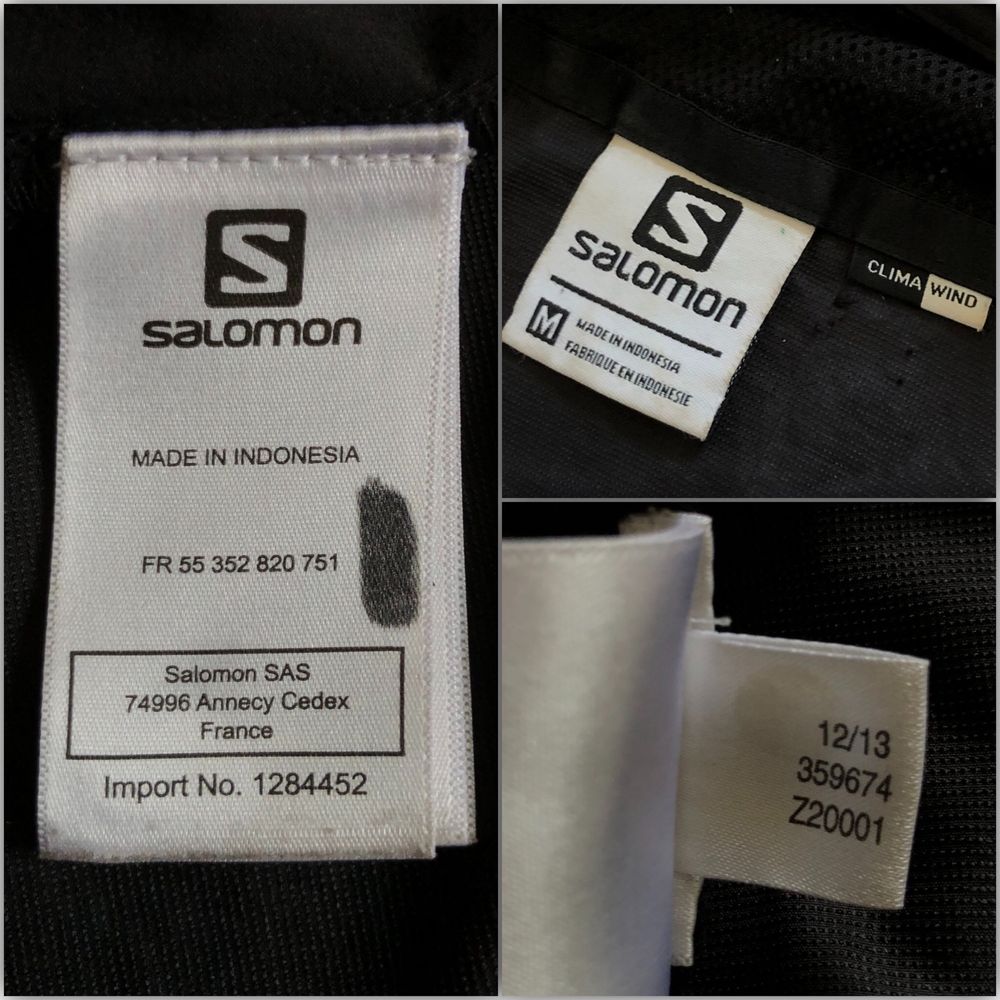 КУРТКА Salomon Start M Black Original (вітровка, ветровка)